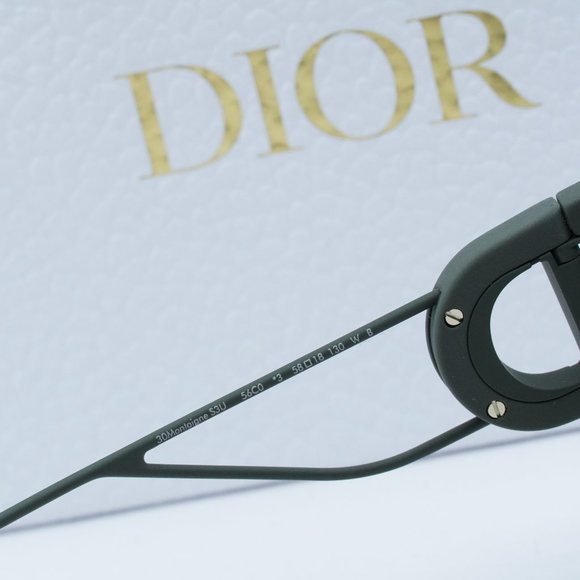 FINAL PRICE NEW DIOR 30MONTAIGNE S3U 56C0 MATTE GREEN/GREEN SUNGLASSES - Picture 10 of 13
